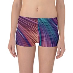 Metallic rainbow Reversible Boyleg Bikini Bottoms