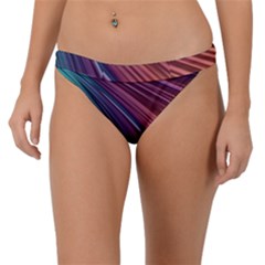 Metallic rainbow Band Bikini Bottom