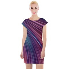 Metallic rainbow Cap Sleeve Bodycon Dress