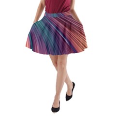 Metallic rainbow A-Line Pocket Skirt