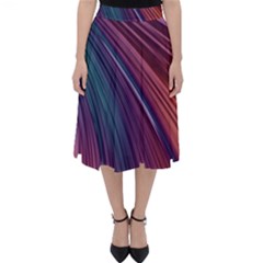 Metallic rainbow Classic Midi Skirt