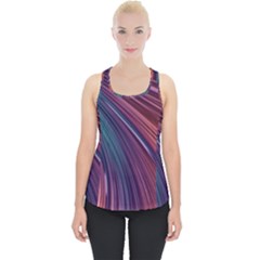 Metallic rainbow Piece Up Tank Top