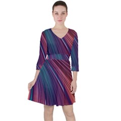 Metallic rainbow Ruffle Dress