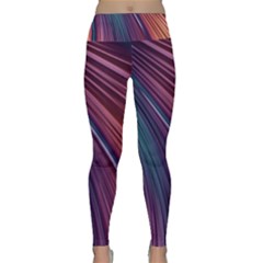 Metallic rainbow Lightweight Velour Classic Yoga Leggings