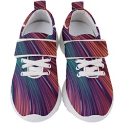 Metallic rainbow Kids  Velcro Strap Shoes