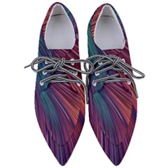 Metallic rainbow Pointed Oxford Shoes