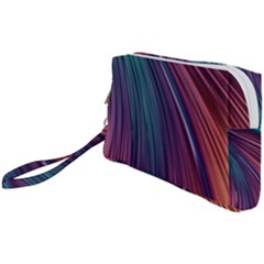 Metallic rainbow Wristlet Pouch Bag (Small)