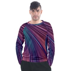 Metallic rainbow Men s Long Sleeve Raglan Tee