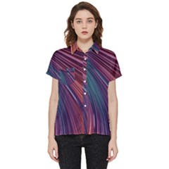 Metallic rainbow Short Sleeve Pocket Shirt
