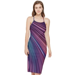 Metallic rainbow Bodycon Cross Back Summer Dress