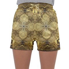 Black And Gold Sleepwear Shorts by Dazzleway