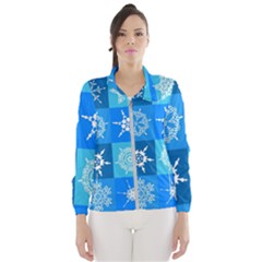 Snowflakes Women s Windbreaker by Sobalvarro