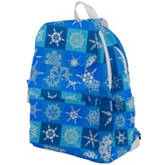 Snowflakes Top Flap Backpack by Sobalvarro