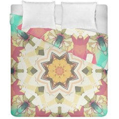 Cute Kaleidoscope Duvet Cover Double Side (california King Size) by Dazzleway