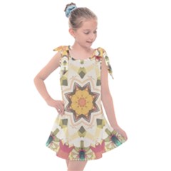 Cute Kaleidoscope Kids  Tie Up Tunic Dress by Dazzleway