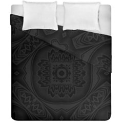 Black And Gray Duvet Cover Double Side (california King Size) by Dazzleway