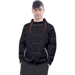 Black And Gray Men s Pullover Hoodie by Dazzleway