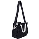 Black and gray Rope Handles Shoulder Strap Bag View2