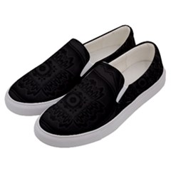 Black And Gray Men s Canvas Slip Ons by Dazzleway