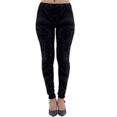 Black And Gray Lightweight Velour Leggings by Dazzleway