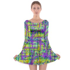 Mosaic Tapestry Long Sleeve Skater Dress by essentialimage