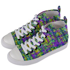 Mosaic Tapestry Women s Mid-top Canvas Sneakers by essentialimage