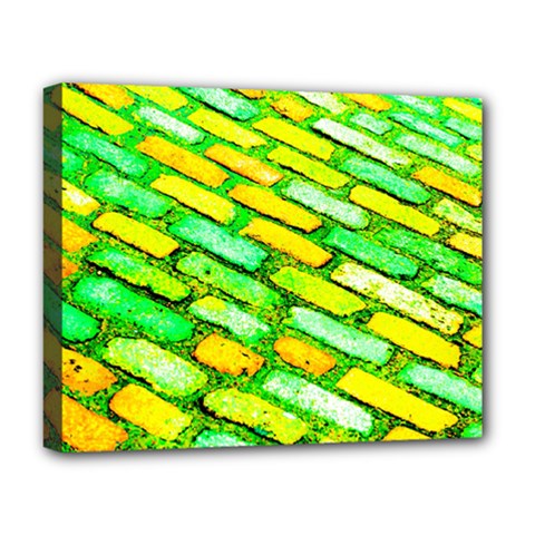 Diagonal Street Cobbles Deluxe Canvas 20  X 16  (stretched) by essentialimage