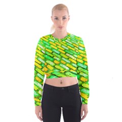 Diagonal Street Cobbles Cropped Sweatshirt by essentialimage