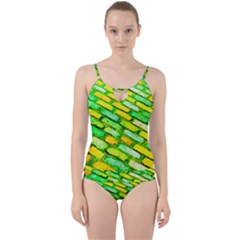 Diagonal Street Cobbles Cut Out Top Tankini Set by essentialimage