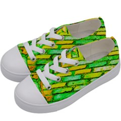 Diagonal Street Cobbles Kids  Low Top Canvas Sneakers by essentialimage