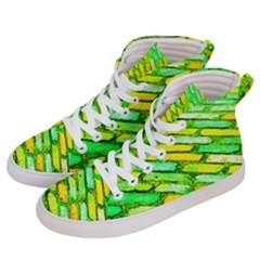 Diagonal Street Cobbles Men s Hi-top Skate Sneakers by essentialimage