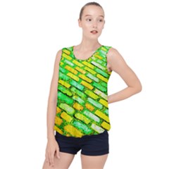 Diagonal Street Cobbles Bubble Hem Chiffon Tank Top by essentialimage