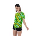 Diagonal street cobbles Asymmetrical Short Sleeve Sports Tee View2