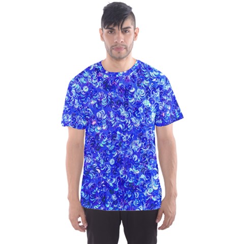 Blue Sequin Dreams Men s Sport Mesh Tee by essentialimage