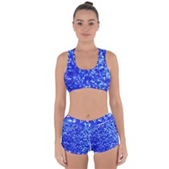 Blue Sequin Dreams Racerback Boyleg Bikini Set by essentialimage