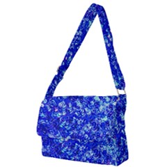 Blue Sequin Dreams Full Print Messenger Bag (s) by essentialimage