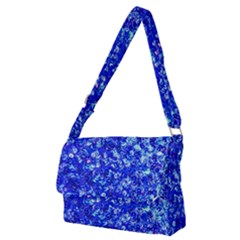 Blue Sequin Dreams Full Print Messenger Bag (m) by essentialimage