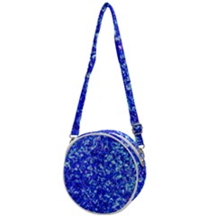 Blue Sequin Dreams Crossbody Circle Bag by essentialimage