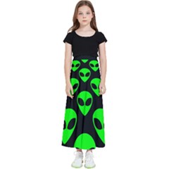 We Are Watching You! Aliens Pattern, Ufo, Faces Kids  Skirt by Casemiro