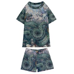 Slay Your Dragons - By Larenard Kids  Swim Tee And Shorts Set by LaRenard