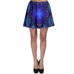 Blue Ornate Skater Skirt by Dazzleway