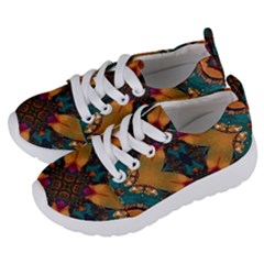 Teal And Orange Kids  Lightweight Sports Shoes by Dazzleway
