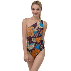 Butterfly And Flowers To One Side Swimsuit by goljakoff