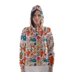 Sea Creatures Women s Hooded Windbreaker by goljakoff