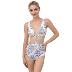 Flowers Tied Up Two Piece Swimsuit by goljakoff