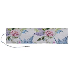 Flowers Roll Up Canvas Pencil Holder (l) by goljakoff