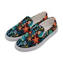 Sea Animals Women s Canvas Slip Ons by goljakoff