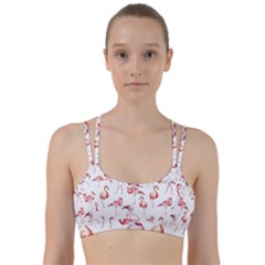 Rose Flamingos Line Them Up Sports Bra by goljakoff