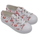 Rose flamingos Kids  Low Top Canvas Sneakers View3