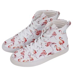 Rose Flamingos Women s Hi-top Skate Sneakers by goljakoff